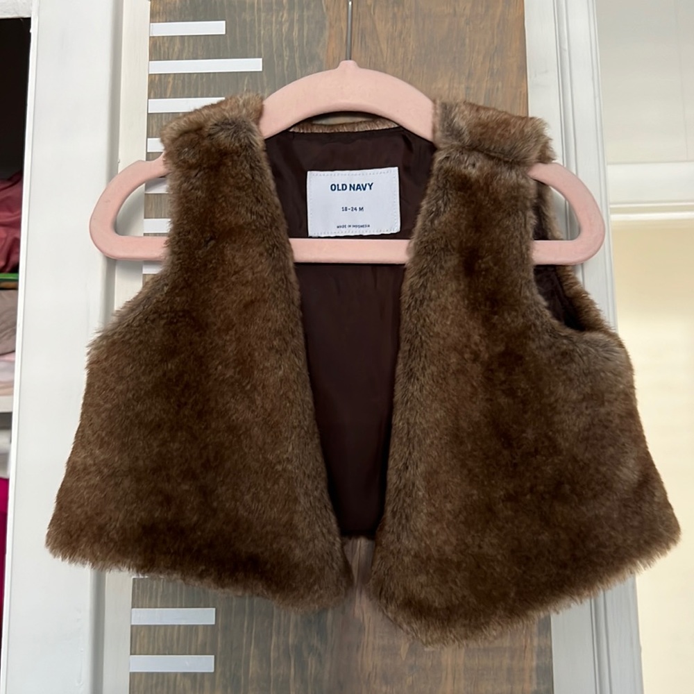 18-24M Faux Fur Vest